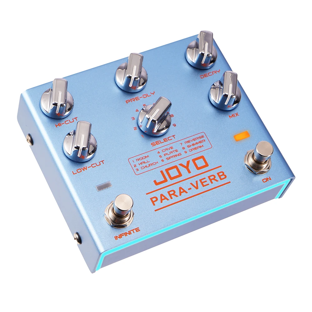 JOYO R-31 PARA-VERB Stereo Reverb Guitar Effect Pedal 9 Studio-Grade Reverb Modes True Bypass Infinite Trail Preset Save