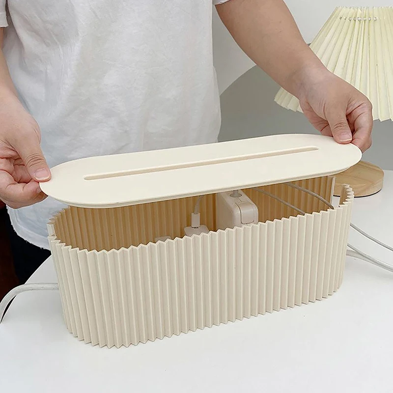 Plug Board Storage Box Anti-elettricità cavo di sicurezza per bambini Wire Organizer Case Socket Wireless WiFi Router Data Line Plug Shelf