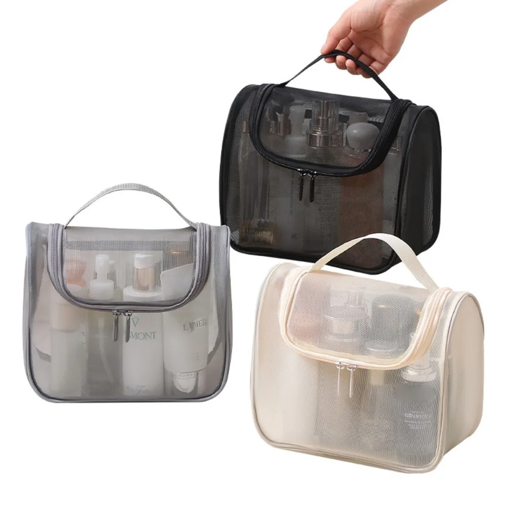 Hot Sale Large Capacity Toilet Bag Handheld Portable Cosmetic Bag Transparent Storage Bag Bathroom Accessories