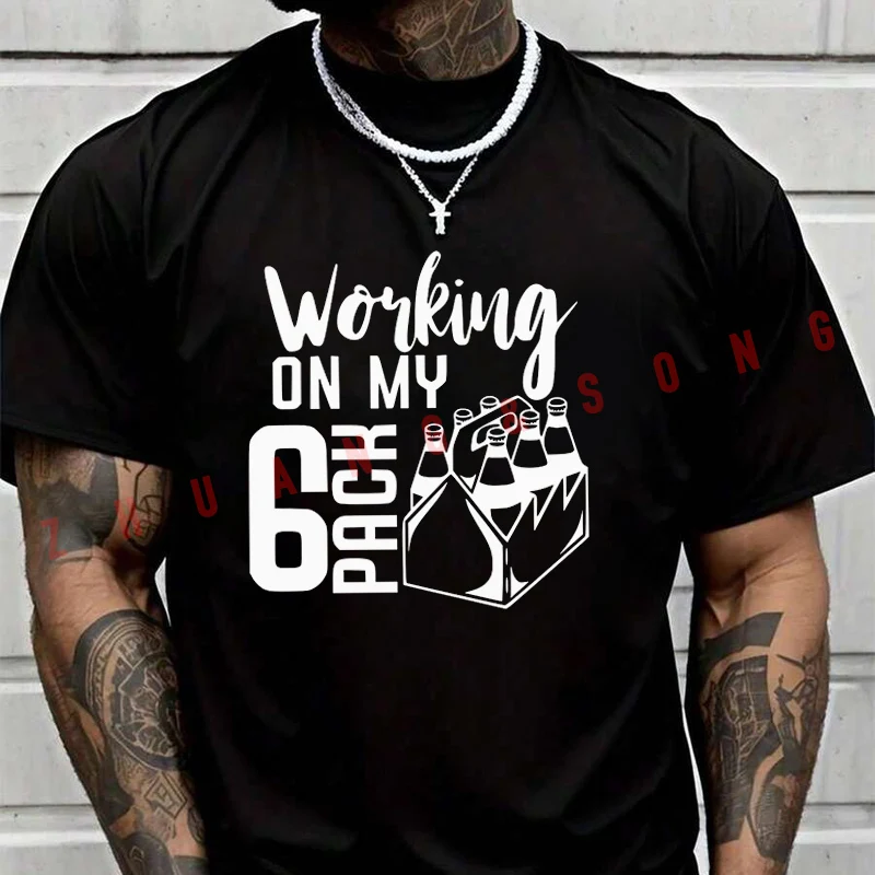 

Мужская модная футболка Beer Beer Gift Beer, повседневные модные футболки для лета, удобные топы с короткими рукавами