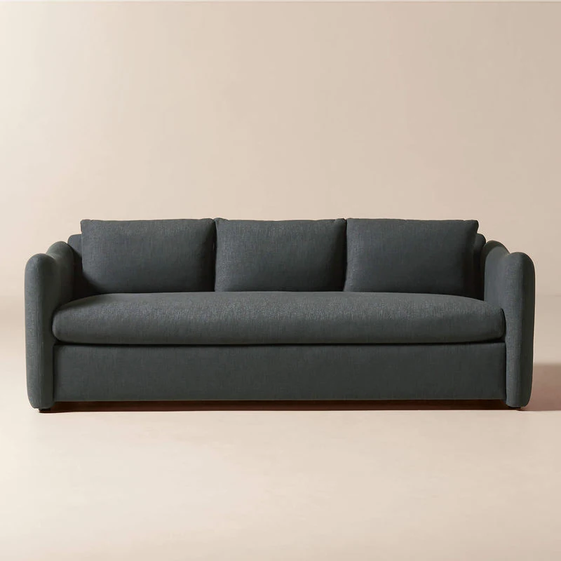 Modern Living Room Furniture Folding Technology Cloth Upholstered Luxury Sofa Bed Charcoal Grey Performance Fabric Sleeper Sofa