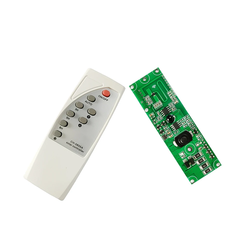 3.2V 3.7V Microwave Radar Body Induction Solar Wall Light Switch Circuit Board Solar LED Driver Controller Board Remote Control