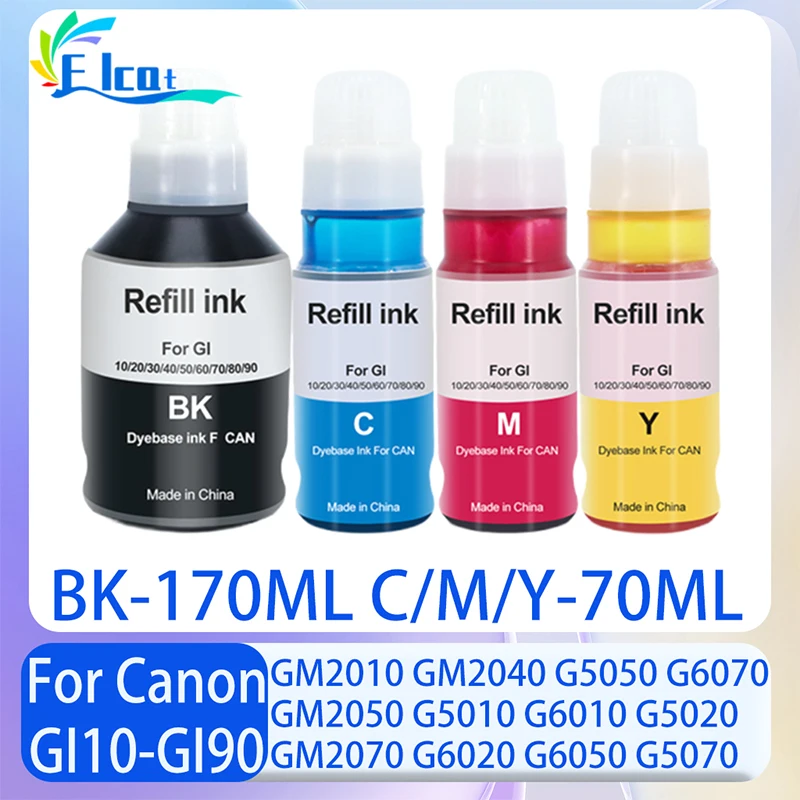 

GI10 GI20 GI30 GI40 GI50 GI60 GI70 GI80 GI90 Refill Ink Refill Ink Kit For Canon GM2010 G5010 G6050 G7050 G6060 G7060 Printer