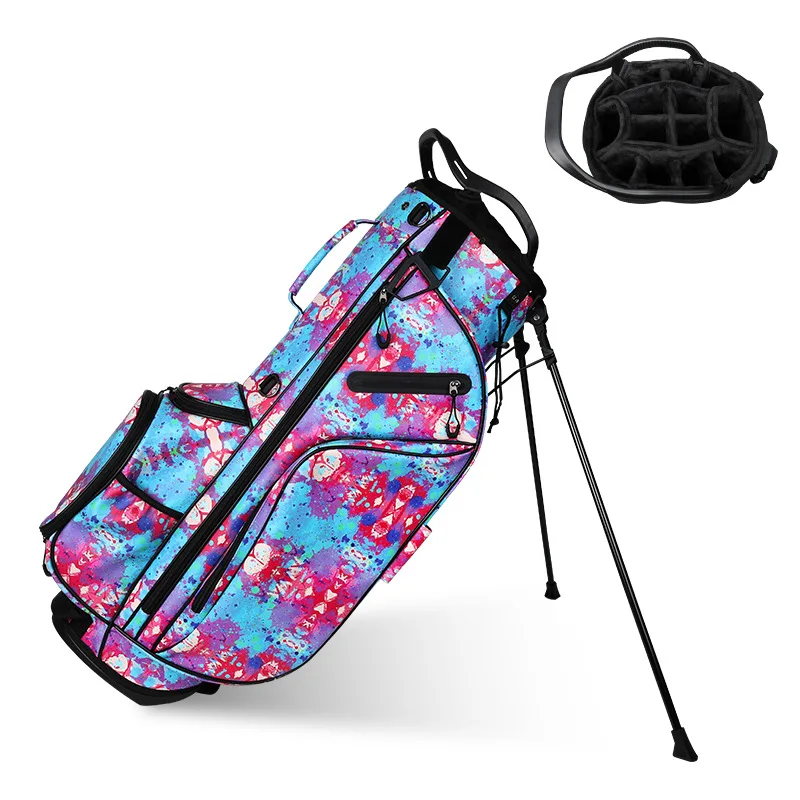 

Manufacturer custom golf bag full printing polyester golf bag, club bracket bag golf bag
