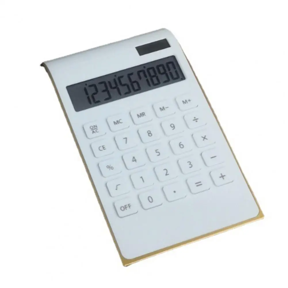 حساب المحمولة الإطار الذهبي المزدوج السلطة حاسبة سطح المكتب مدرسة التموين