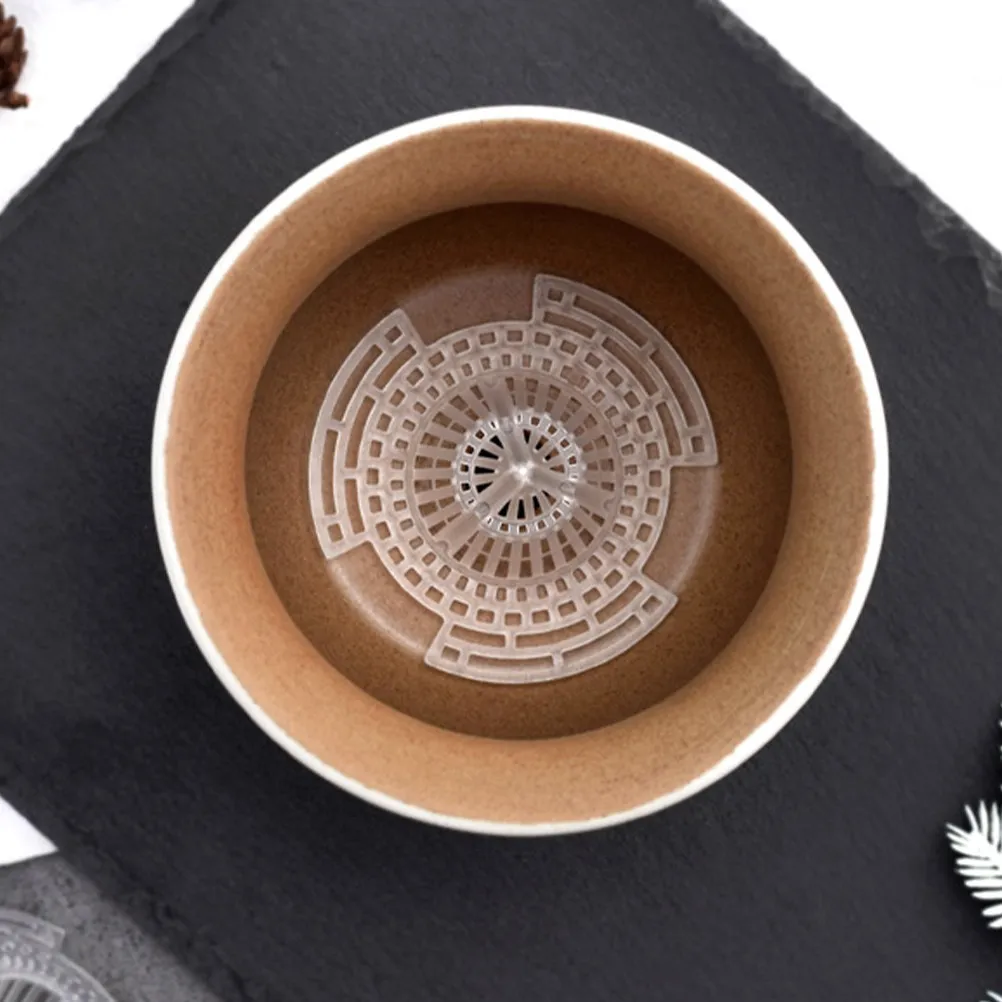 24Pcs Cone Flower Pot Hole Mesh Pads High-Grade Plastic Plant Pot Breathable Drainage Gaskets for Garden Home Office Planters