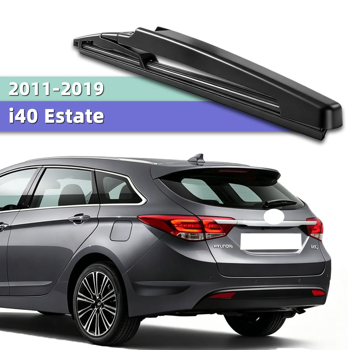 

Back Glass Rear Wiper Blade Fit For Hyundai i40 Estate 2011-2019 Natural Rubber Windshield Wiper Car Replacement Accessories