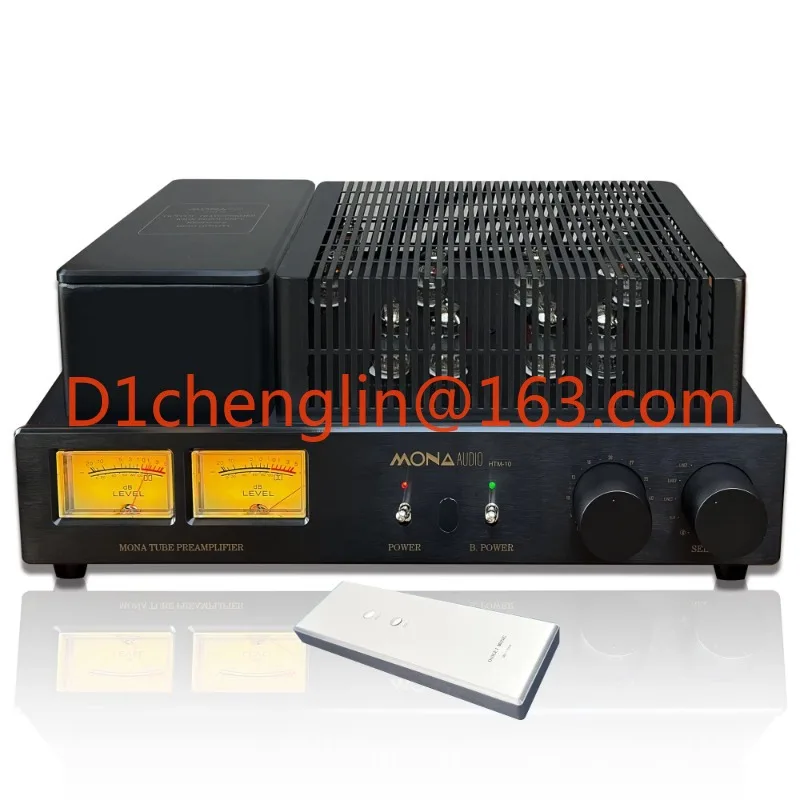 New UpgradedHTM-10 Tubes Preamplifier Bile Gall Bladder Receiver & Pure Power Amplifier Connected