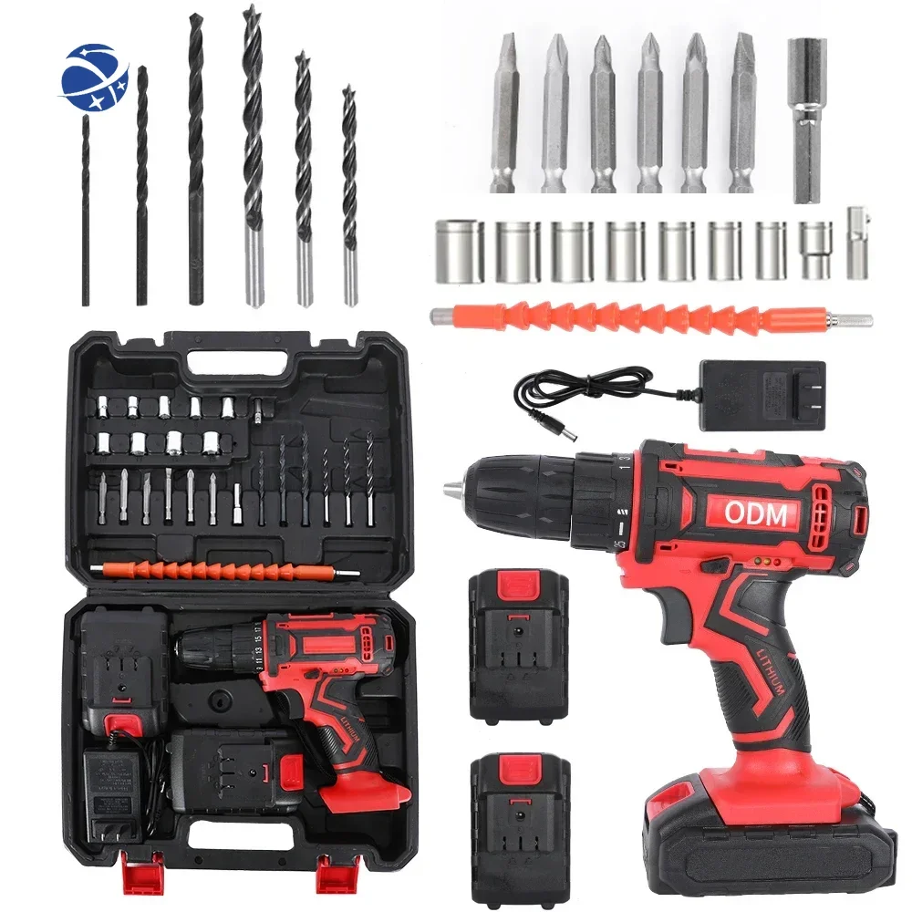 

Cordless Electric Tools Handheld Power Drills Combi Drill Quick 18V/21V Lithuim Ion Battery Brush Motor Power Drill