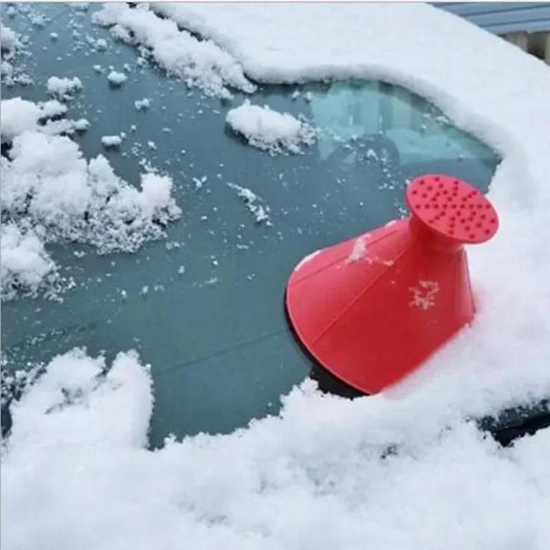 Winter Shape Funnel Snow Plow Ice Pick Tool Scrape a Round De-icing Car Magic Window Ice Stop Ice Scraper