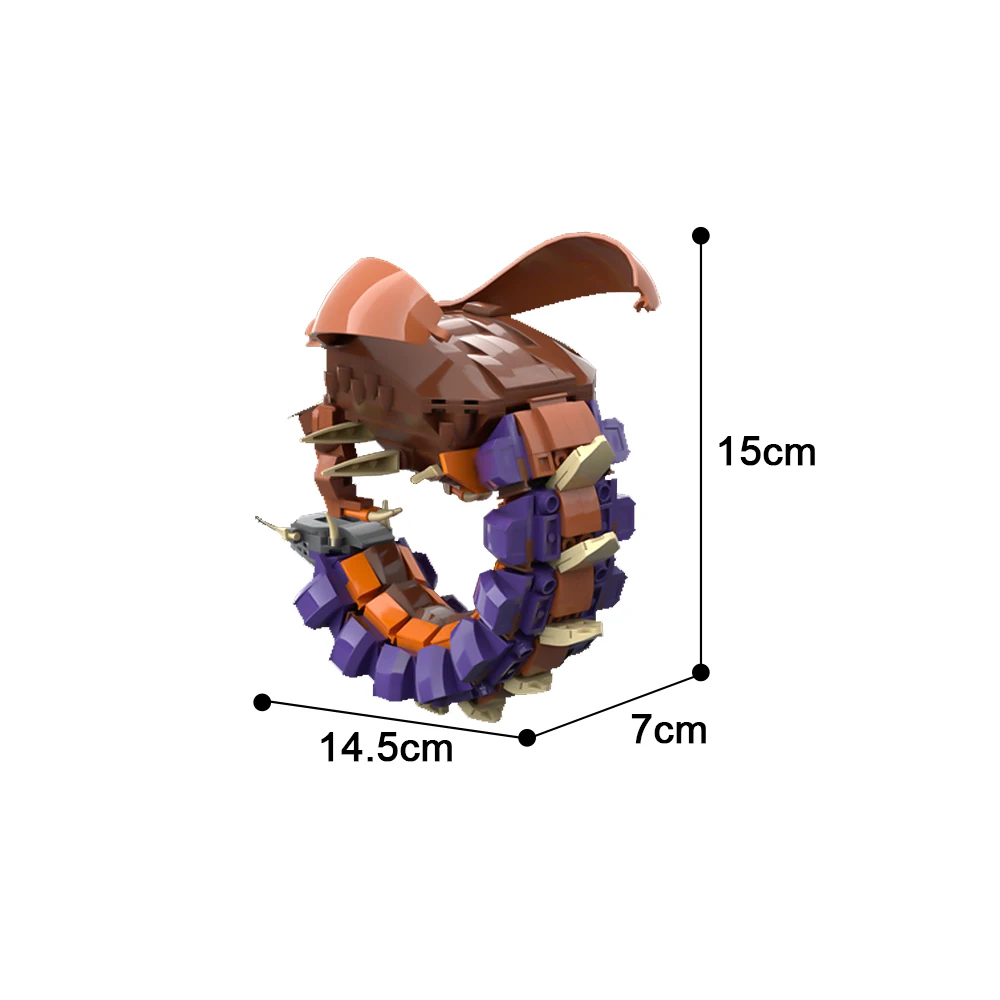 MOC Zerg Devourer Bricks Model Game StarCraft Devourer The Zerg Model Hero Zerg Buiilding Blocks Set Kids Educational Toys Gifts