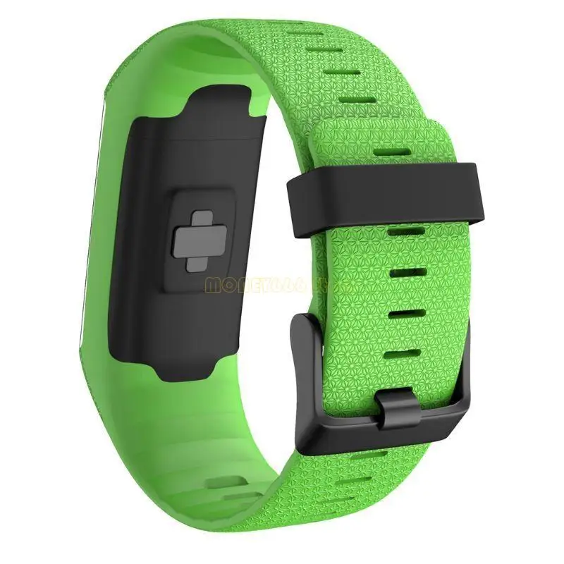 F62C Силиконовая замена силиконовой часы Black Buckle Besster для полярного GPS серии A360 A370 для Bracelet Watch