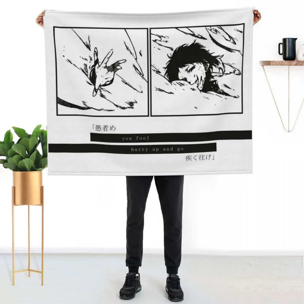 

Shin Soukoku Throw Blanket No Pilling Soft Warm Blanket for Bed