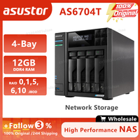 Asustor AS6704T 4Bay 12GB Quad-Core 10 nm Intel Celeron N5105 CPU 3xUSB 3.2 Gen2 at 10Gbps Support expansion (Diskless)