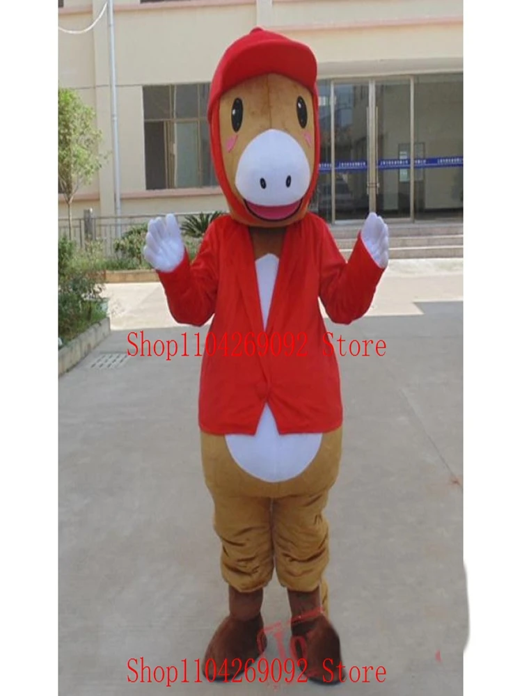 

Animal Cartoon Little Horse Mascot Costume Cosplay Costumer Birthday Character Party Fancy Dress Adult Suite Factory Custom H 32