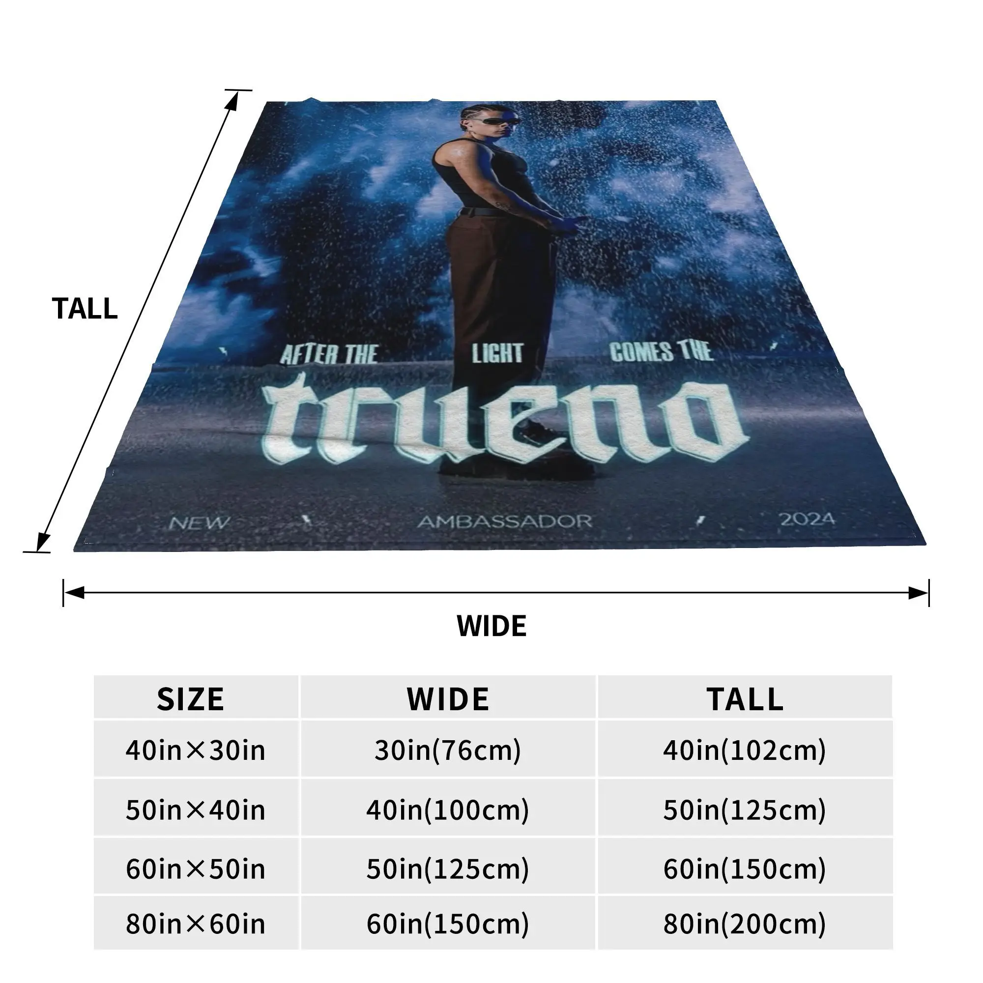Funny Trueno Hip Hop Rapper Blanket Lightweight Fleece Sofa Throw Blanket for Couch Bedding Outdoor Throws Bedspread Quilt