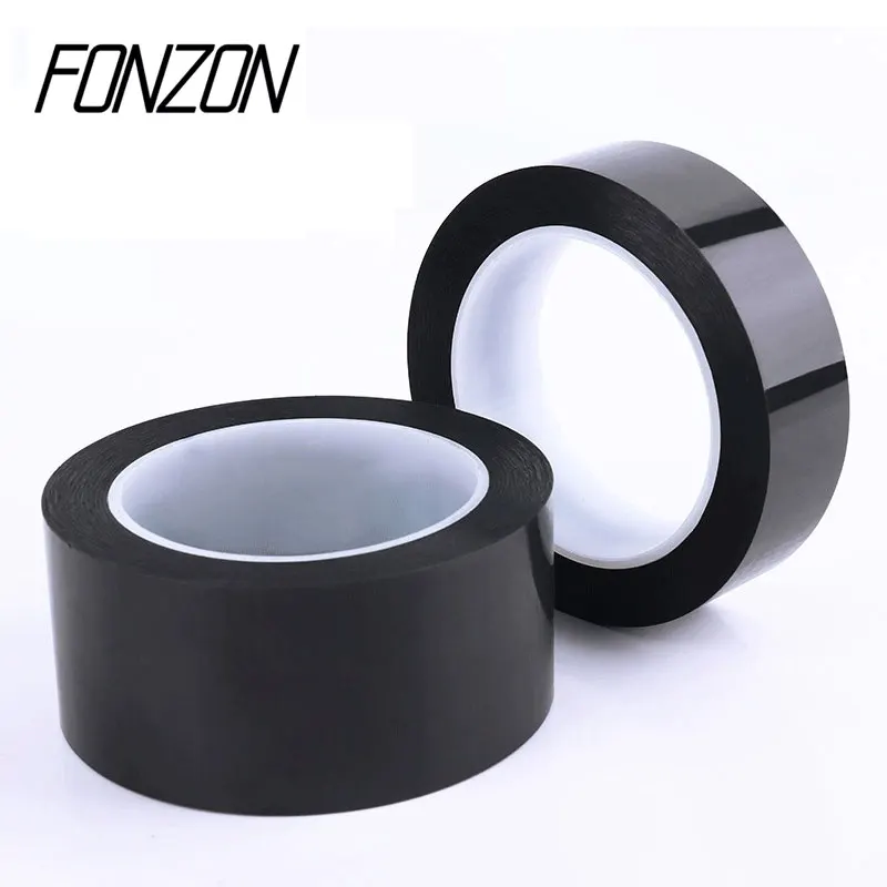 5-30mm 50M Black Tape Insulation Voltage Resistant Matte Shading High Temperature Resistant Polyimide Adhesive Tape