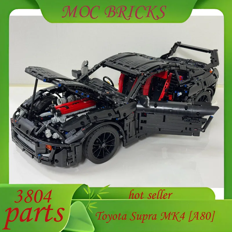 

Customize 3804 Parts MOC MK4 [A80] Super Sports Car Model Buiding Kit Creators Block Bricks DIY Toys for Kids Birthday Gifts