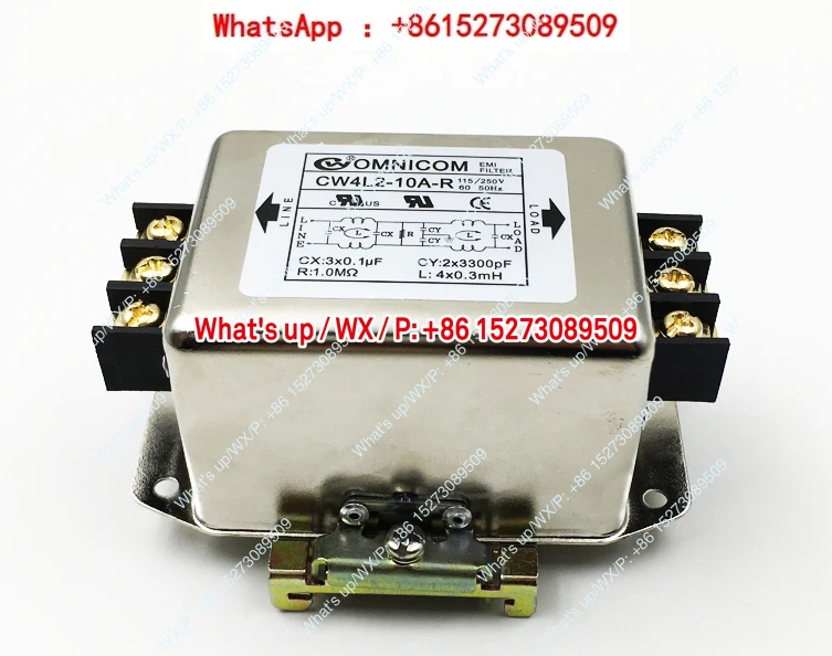 CW4L2-6A/10A-R Taiwan Power Filter 220V10A Dual Stage Terminal Rail