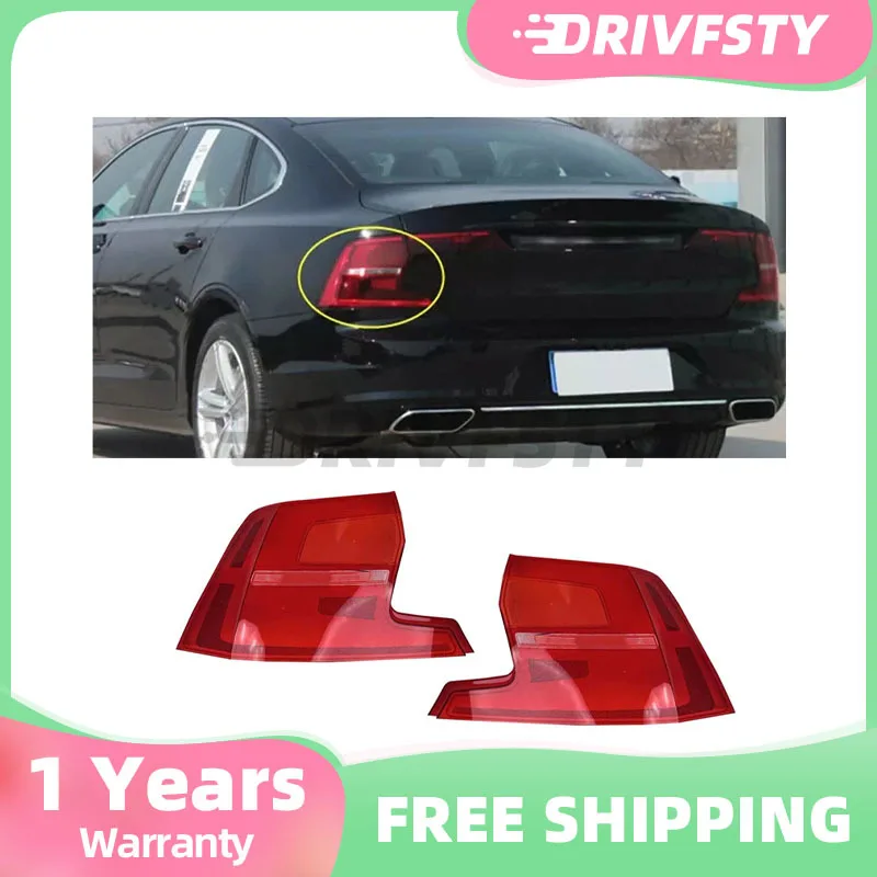 

Outer Tail Lamp Cover Taillight Shell Rear Brake Lights Mask for Volvo S90 2017 2018 2019 2020 Car Accessories