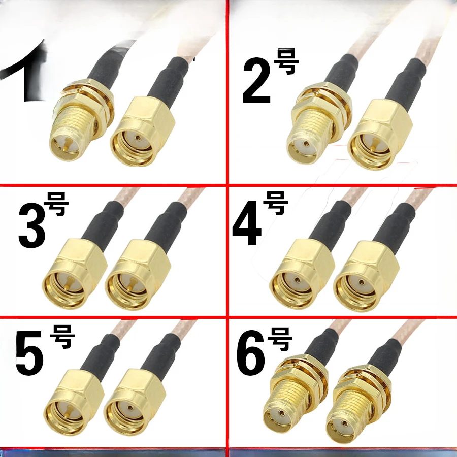 

Custom SMA male to female extension cable WiFi/3G/gprs/4G signal conversion cable RG316 RF cable