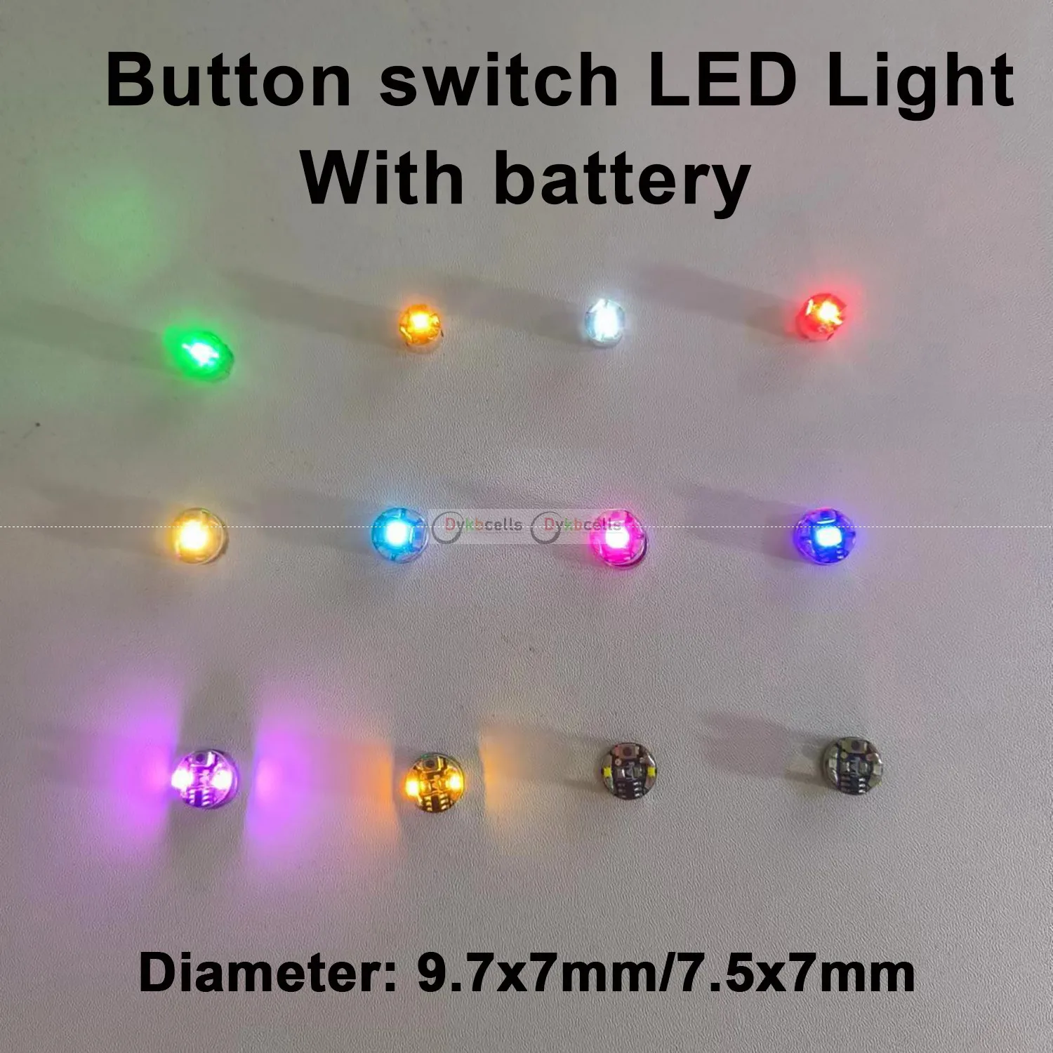 W Battery 3pcs Wireless LED Model Light Switch Control Micro Led Lamp DIY Gunda Robots/SArchitectural andtable Diorama Toys mode