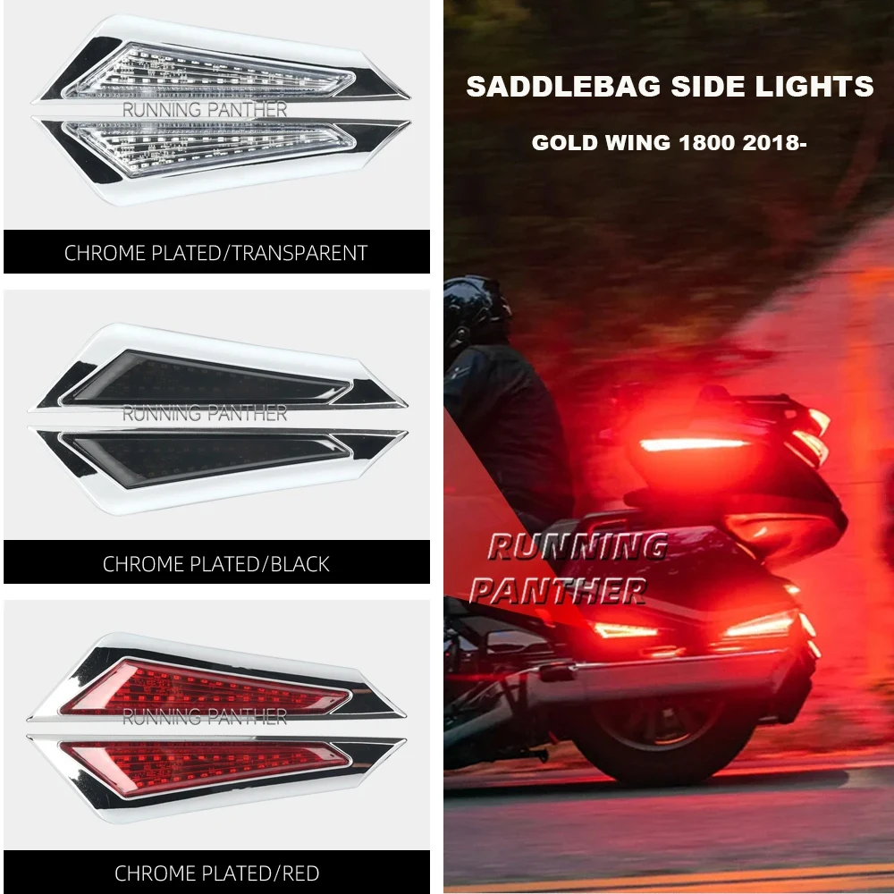 

For Honda Goldwing Gold Wing GL 1800 GL1800 F6B 2018- Motorcycle Saddlebag Side Signal Turn LED Marker Lights Decorative Lamp