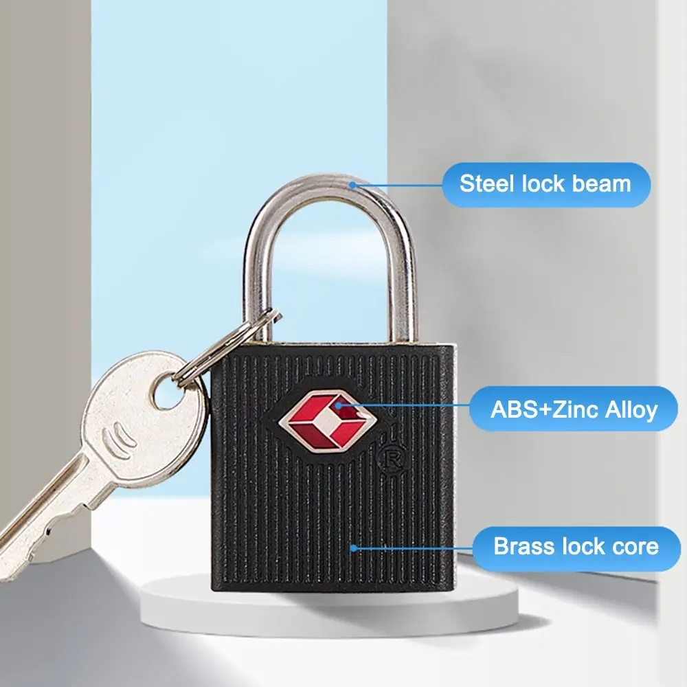 High Quality TSA Customs Lock Anti-Theft with 2 Keys Luggage Lock Cabinet Lock for Travel