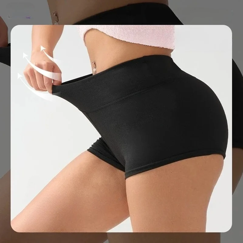 

Womens Yoga Gym Shorts Leggings Exercise Shorts Anti Glare Peach Buttocks Fitness Shorts Non Rolled Edges Summer Gym Shorts