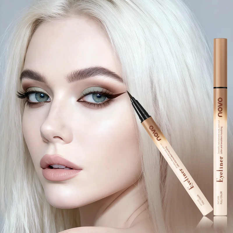 محدد عيون سائل مقاوم للماء، سريع الجفاف، مقاوم للعرق، مقاوم للتلطخ وطويل الأمد، بطانة عالية المصطبغة للمظهر الجريء، #3