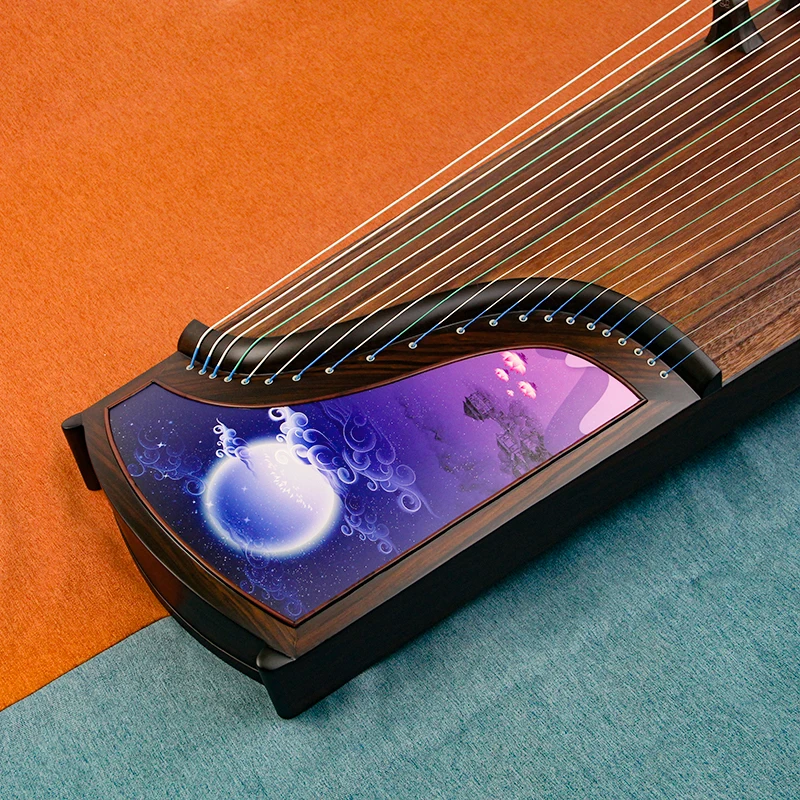 Guzheng 163cm sun and moon pattern Chinese stringed instrument