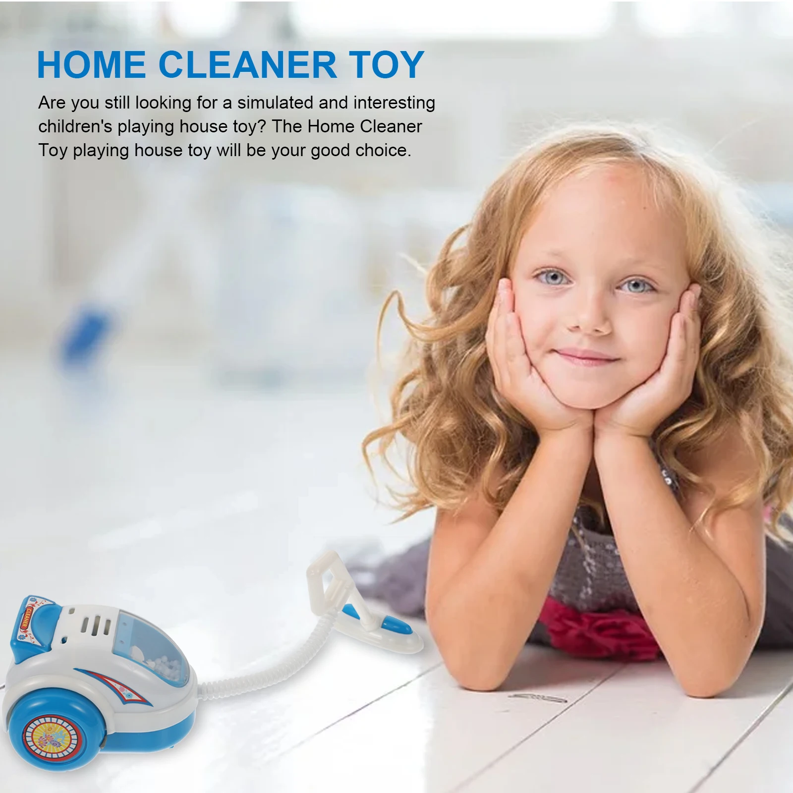 

Mini Vacuum Cleaner Toy Simulated Home Cleaner Educational Role Playing Kids Toy Plastic Dust Play House Lightweight Compact