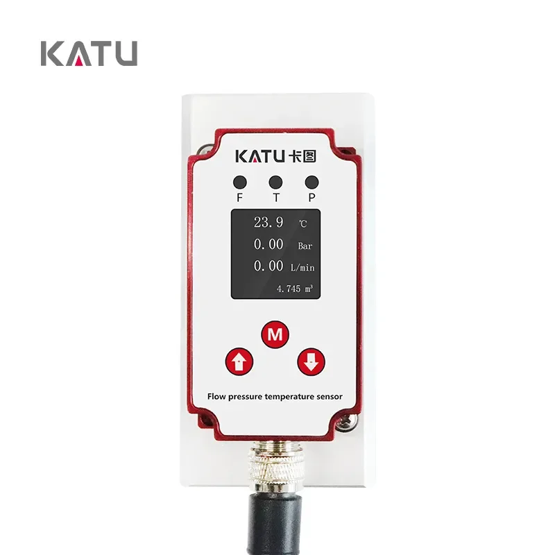 Fts400 Flow Temperatuur Druk Geïntegreerde Sensor Digitale Waterstroom Meter