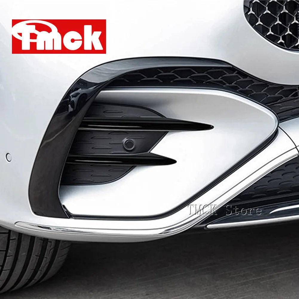 For Mercedes Benz GLE Class AMG W167 V167 Coupe C167 GLE350 450 2024-2026 Car Accessories Front Fog Lamp Lights Strip Trim Cover