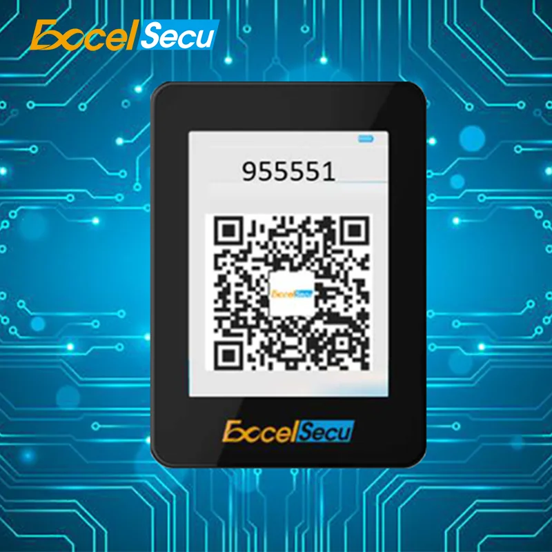 Excelsecu Dynamic QR Code 2.4-inch Color LCD Display Compact Light Support BLE NFC Speaker For Elderly Care Security