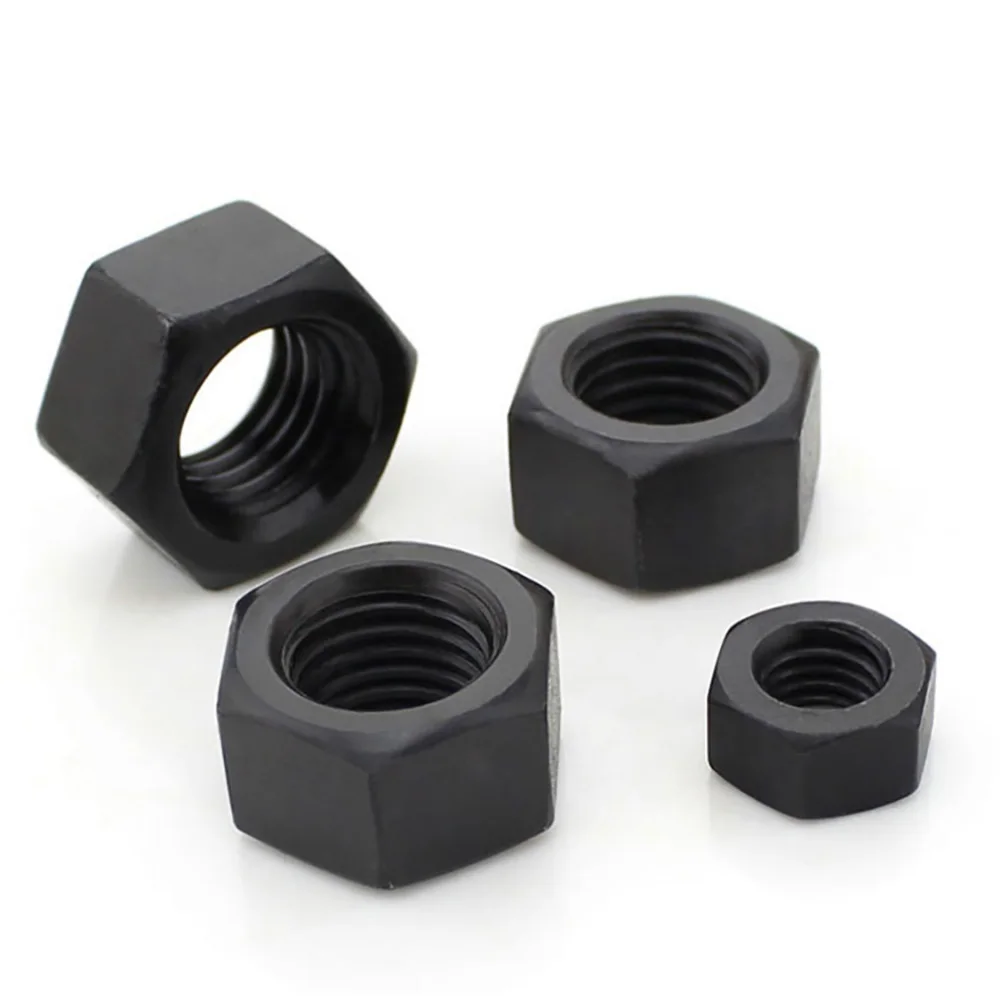 Grade 12.9 Carbon Steel Metric Hex Nut M2‑M24 High‑Tensile Wear‑Resistant Industrial Locking Fastener Repair Accessory Parts