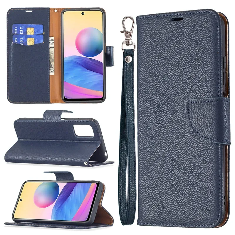 Wallet Flip Case For Xiaomi Redmi Note 10 5G Cover Case on For Redmi Note10 4G Magnetic Leather Stand Phone Protective Bag Cases