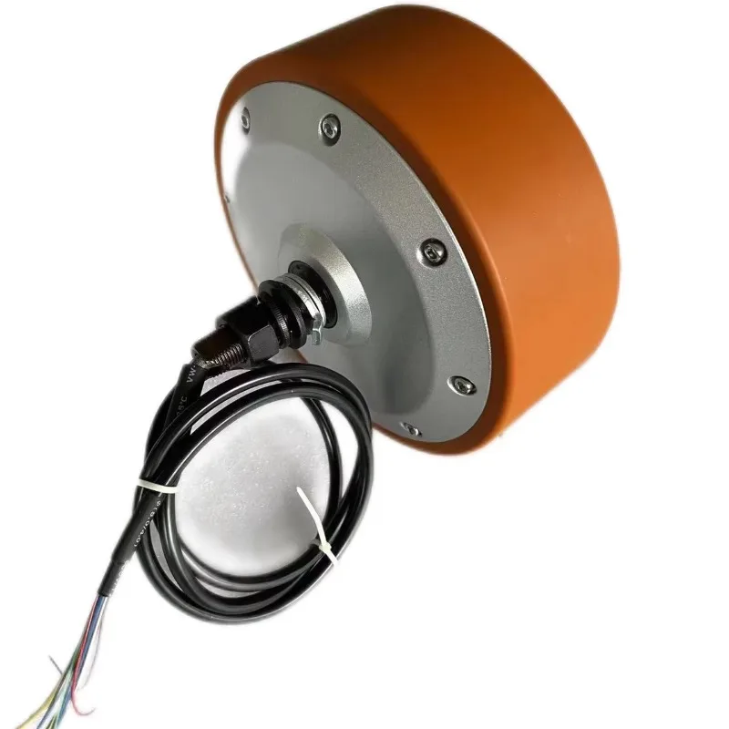 600w 8 Inch 36/48v Servo Motor High Torque 70 N.m Brushless Single Shaft Wheel DC Servo Hub Robot Motor With Magnetic Encoder