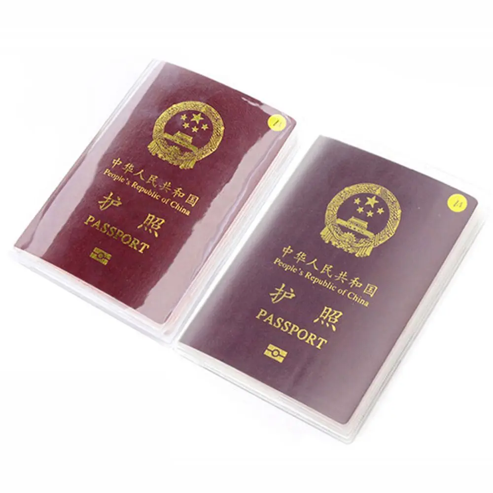 New Protective Protector Organizer Case Waterproof Clear ID Card Protective Case Transparent Passport Case Holder