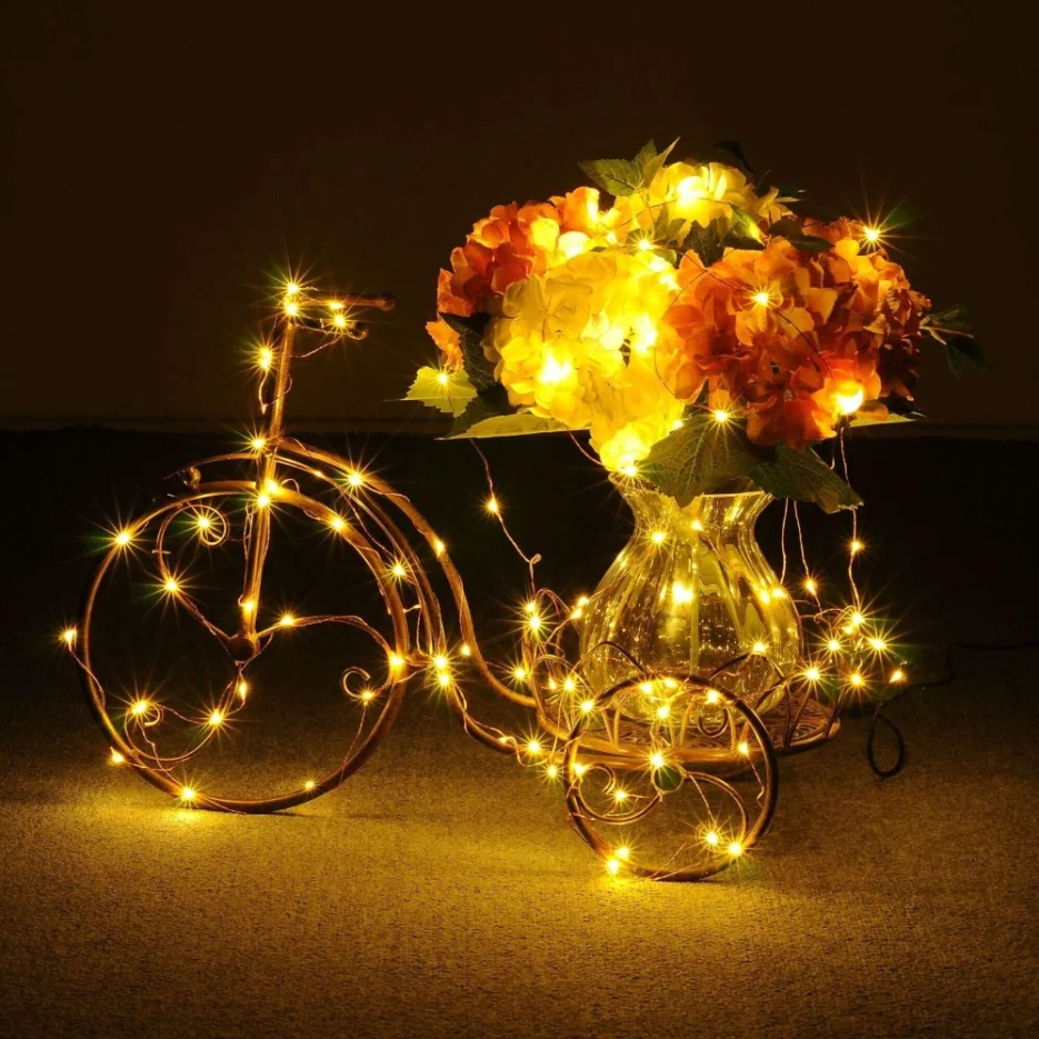 8 Modes LED Fairy String Lights USB Copper Wire Garland Light String Holiday Lighting Wedding Christmas Home Party Decoration