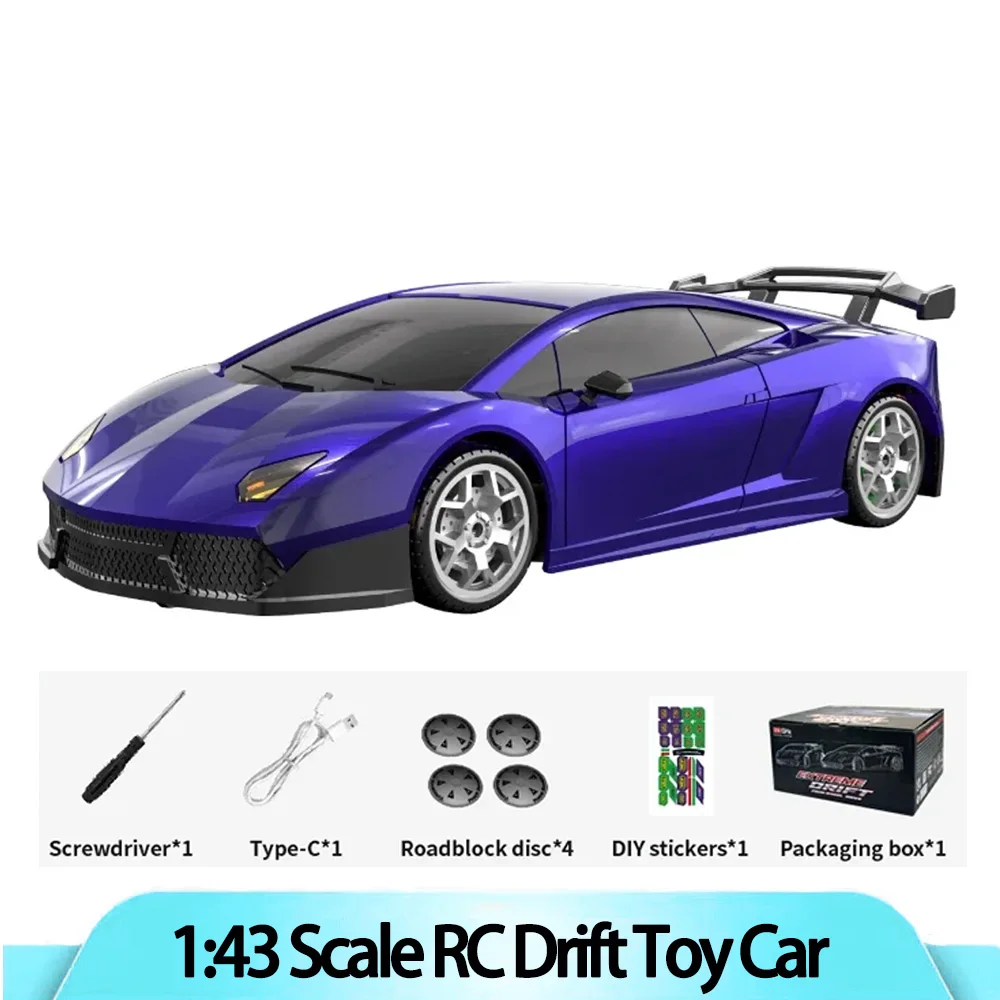 

Haiboxing 2198 1/43 RC Drift Speed Car RTR 2,4G Дистанционное управление Гоночный дрейфующий автомобиль с полным приводом Высокоскоростная модель Подарки