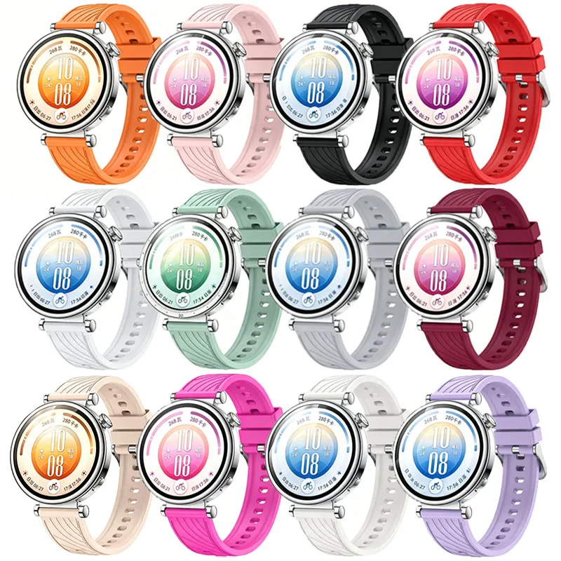 18mm Sports Silicone Strap For Huawei Watch GT7 GT6-5-4 41mm Soft Correa Smartwatch Band Huawei Watch 5 GT5 Pro 42mm Accessories view 5