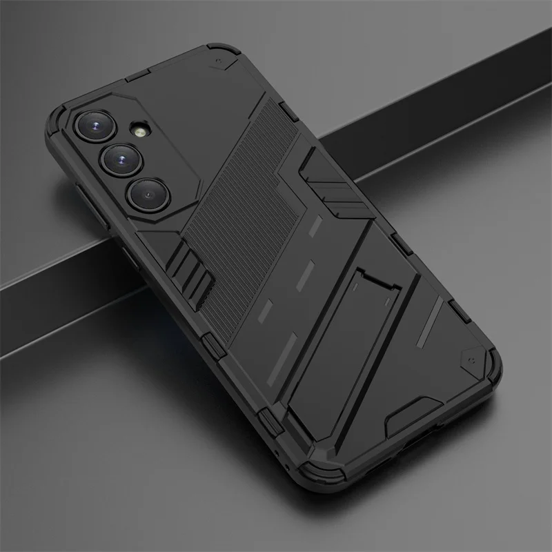 Für Samsung Galaxy A55 5G Hülle Stoßfeste Handyhülle für Samsung A55 A 55 5G SM-A556B/DS Magnetischer Halter Ständer Rückseiten-Abdeckung