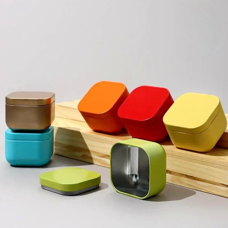 

Tin Box Portable Organizers Mini Tin Container Tea Sealed Jar Packing Boxes Jewelry Candy Storage Can Coin Earring Case