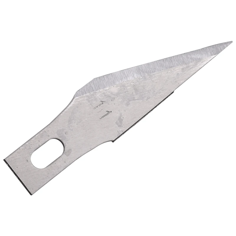 200PCS HOBBY ใบมีดใบมีดเหล็กหัตถกรรมมีดใบมีดสําหรับงานศิลปะ DIY ตัด