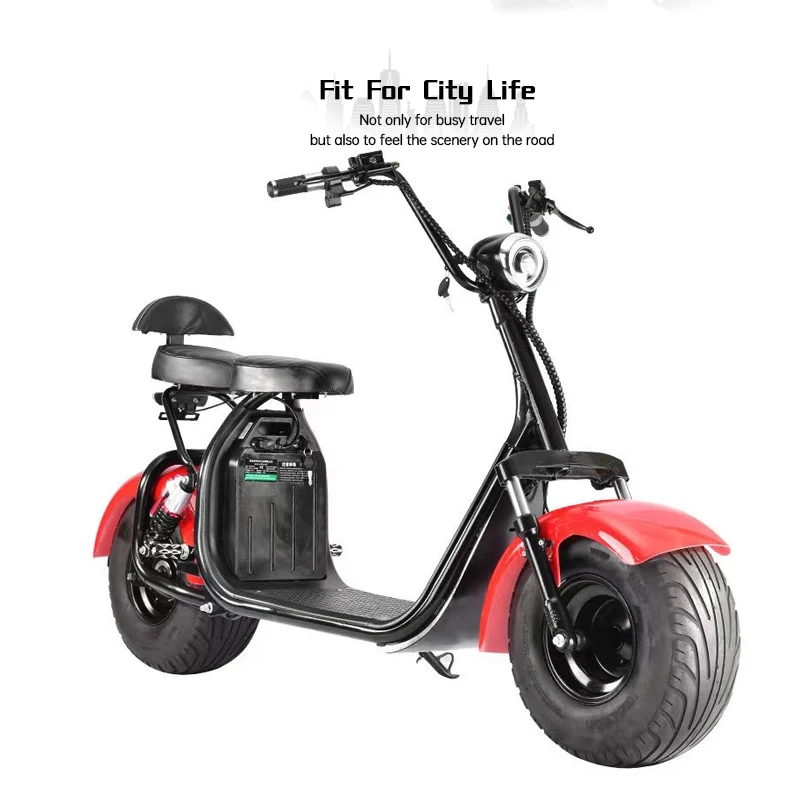 

Eec Coc Fat Tire Chopper Citycoco E Motor 2-х колесный электрический скутер со съемной батареей 60 в 12 Ач 20 Ач