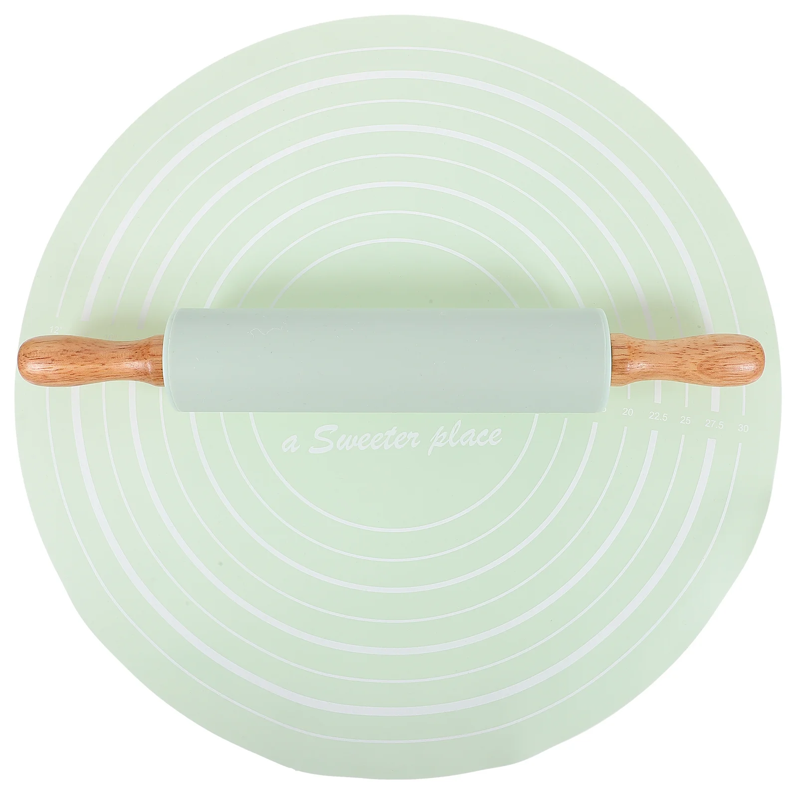 

1 Set Silicone Pastry Dough Rolling Bread Baking Non-Skid Countertop Kitchen Baking Supplies Reusable Dough Mat Anti-Skid Pie