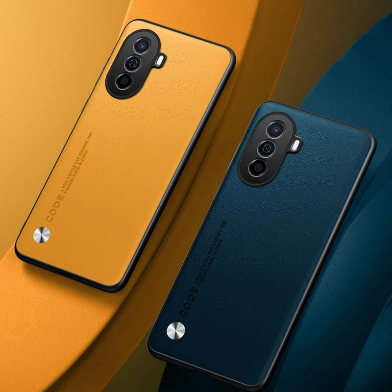 Luxury PU Leather Case For Huawei Nova Y70 Plus Back Cover Silicone Shockproof Full Protection Phone Case For Huawei Nova Y71