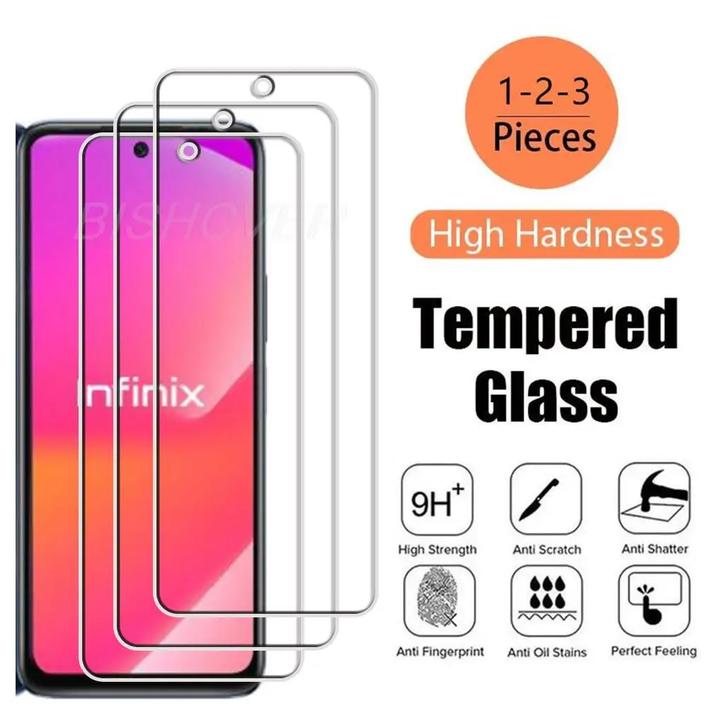 

Tempered Glass Protective On For Infinix Hot 20 4G 6.82" Hot20 X6826 X6826B X6826C Screen Protector Film Cover