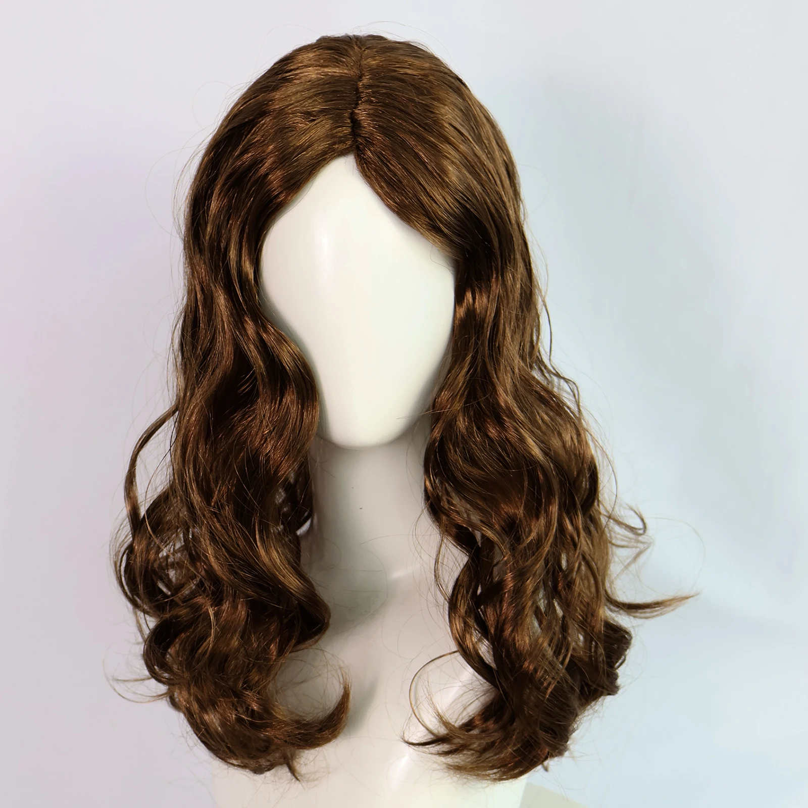 Synthetic Brown Wavy Movie role-playing Wig Suitable For Women'S Daily Use Cosplay Wig